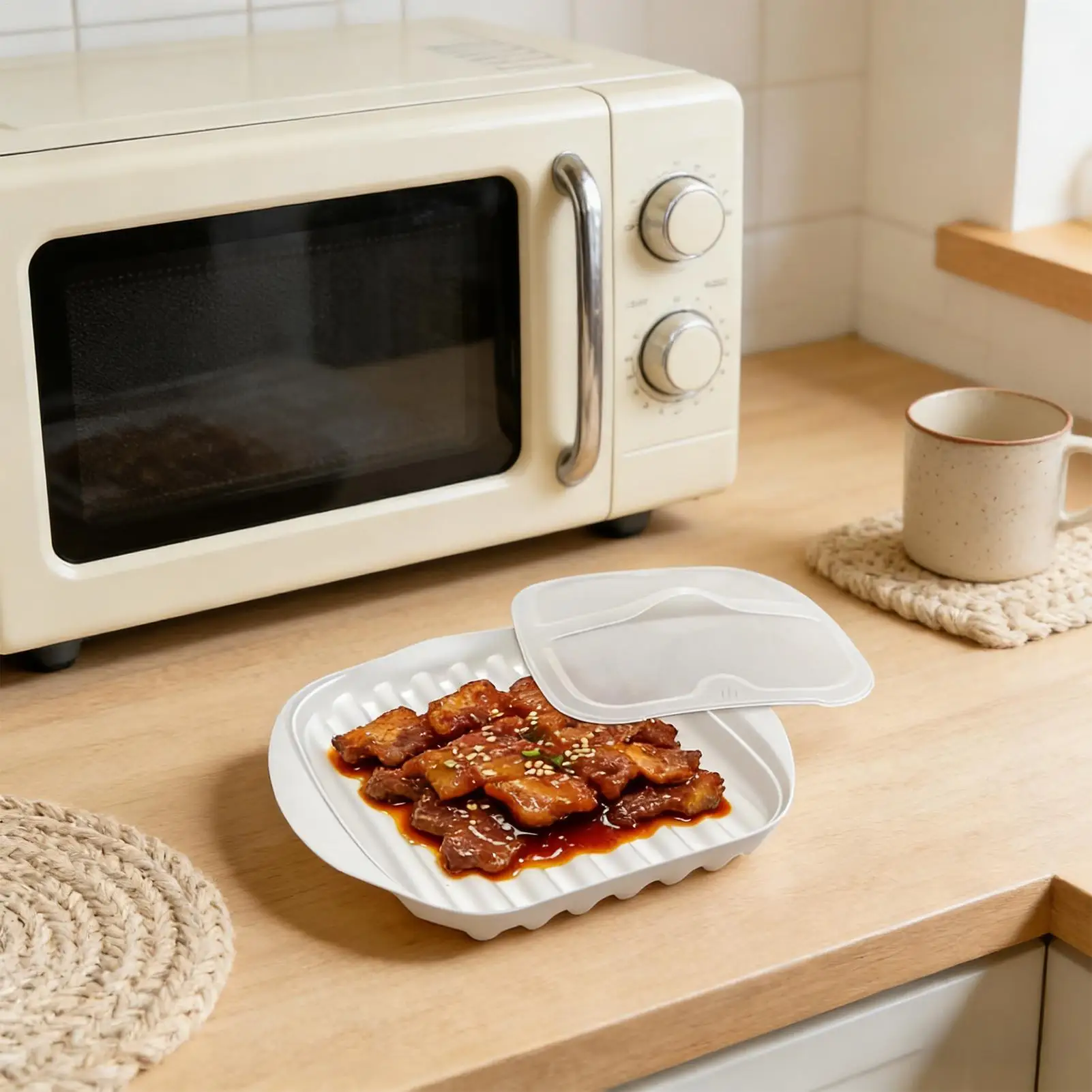 Microwave Bacon Tray Non-Stick - Meal Prep Hot Dogs recension och pris