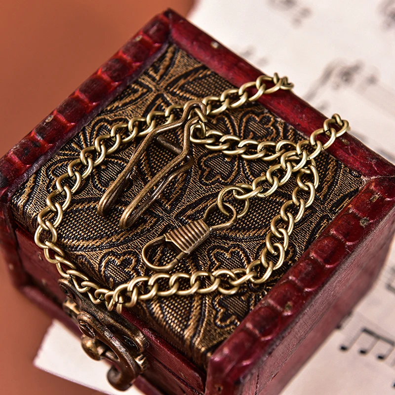 37cm Vintage Watch Pocket Watch Chain Pants Strap Chain Denim Chain Bronze Alloy Chain Antique Quartz Vintage Pocket Watch