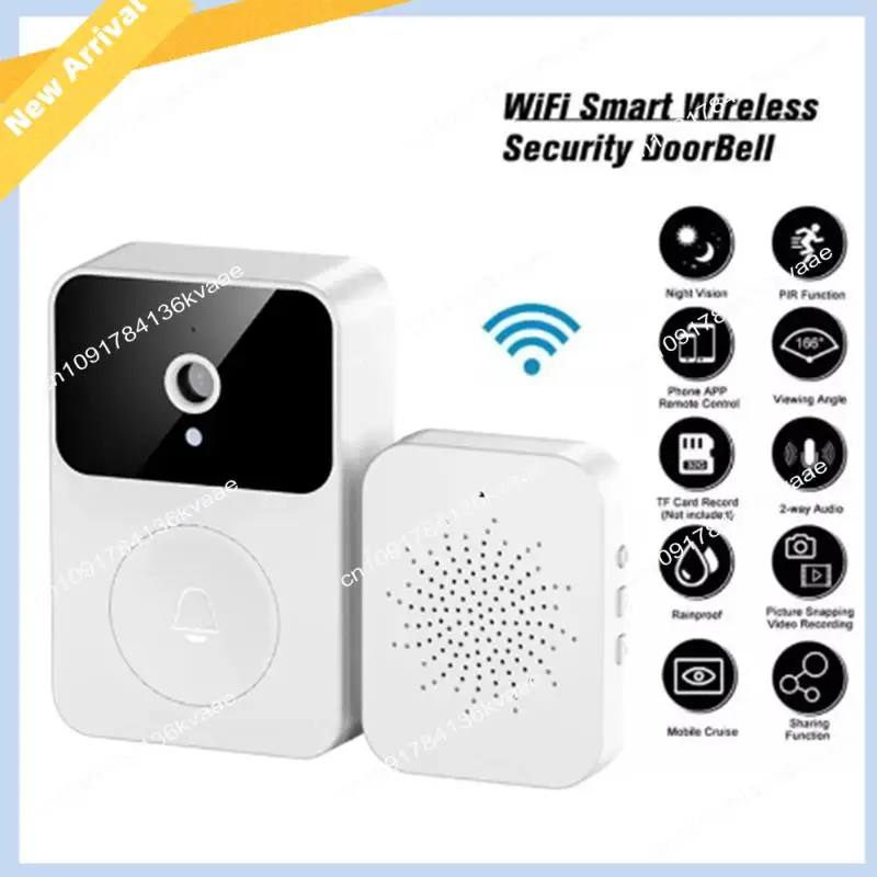 M01K Smart Wireless Wifi Video Doorbell Waterproof 1080P HD Video Doorbell With Camera HD Infrared Night Vision Camera Easy To U