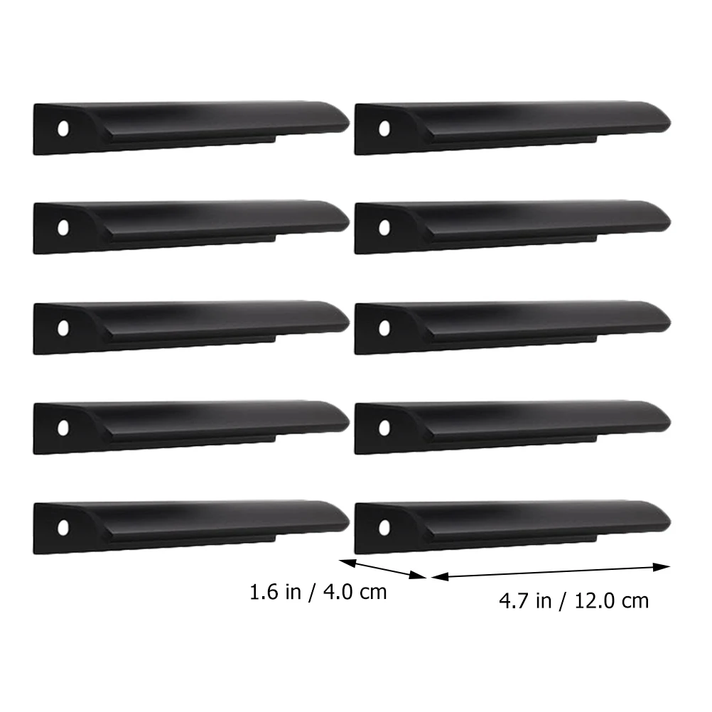 

10 Pcs Invisible Aluminum Pull H les Cabinet Hardware Punch Free Wardrobe Drawer Furniture Accessories Strong Durable Easy