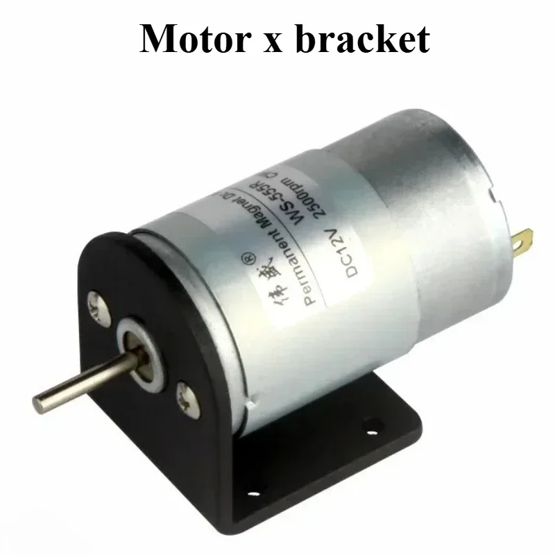 Micro 555 DC Motor High Speed 12V 24V Adjustable Silent Motor with Positive Negative Rotation
