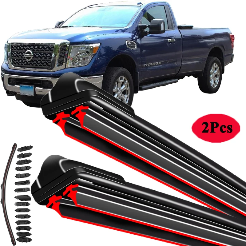 

For Nissan Titan XD A61 2016 2017 2018 2019 2020 2021 2022 Windscreen Windshield Windows Car Accessories Car Front Wiper Blades