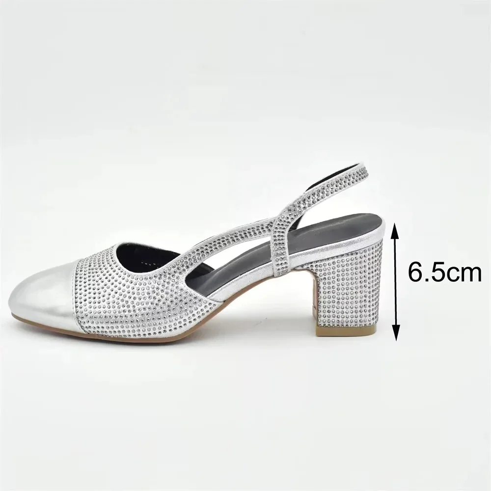 Set Zapatos y Bolso Fiesta Plateados Mujer - usage example