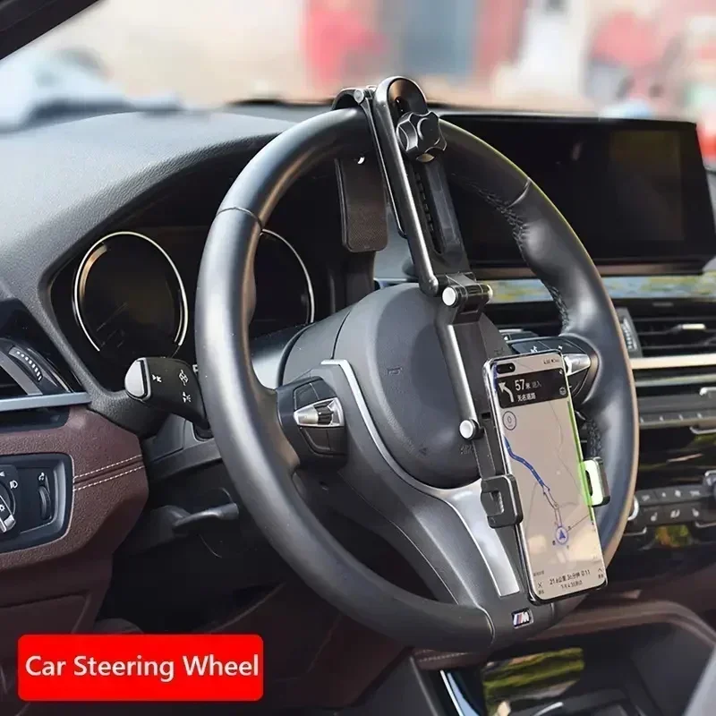 720° Rotating Sun Visor Car Phone Holder Universal Car Mount Stand Navigation GPS Cell Clip Mobile Phone Bracket Support in Car image 3