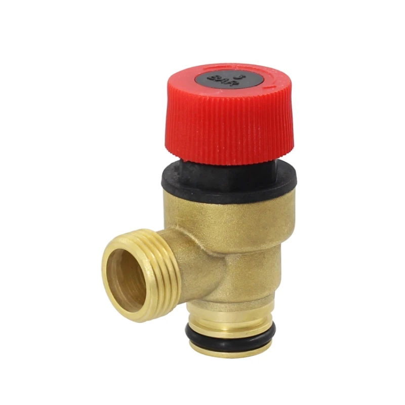 Brass Safety Valve Drain Relief Switch for Solar Water Heater Male for Gas Water Heaters Exhaust Valve Pressure Relief Valve