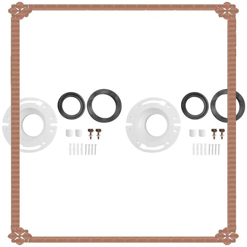 

24-часовая доставка, 4-кратный высококачественный комплект уплотнений и фланцев для унитаза для автофургона — идеально совместим с унитазами серии RV 300/310/320