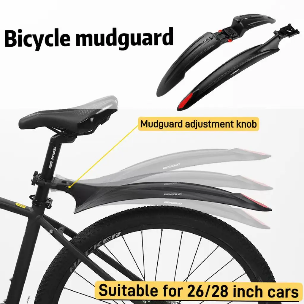 

Регулируемый по углу наклона широкий быстросъемный кронштейн FENDER для горных и шоссейных велосипедов, подходит для колес 26 и 28 дюймов.