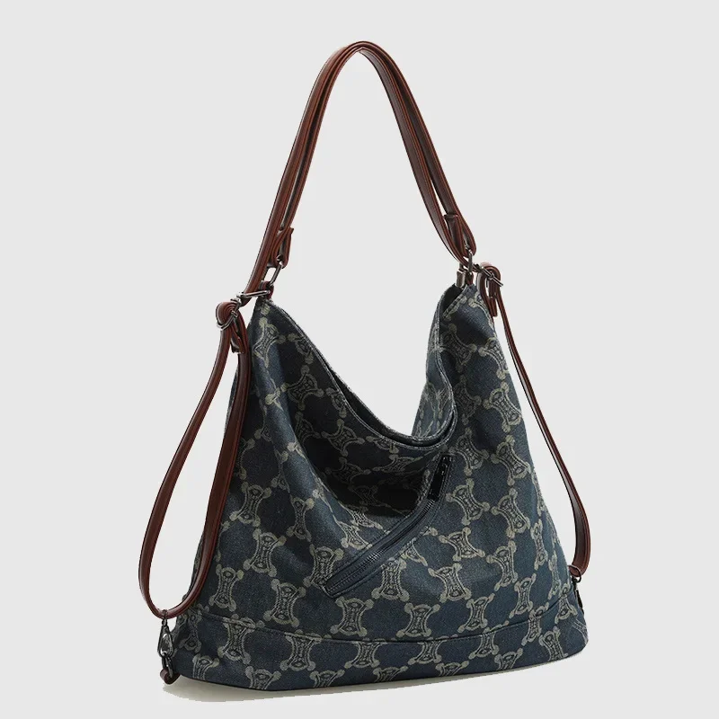 2023 Trendy New Retro Tote Women\'s Bag Niche Design Large Capacity Commuting Backpack High-end Single Shoulder Crossbody Bag
