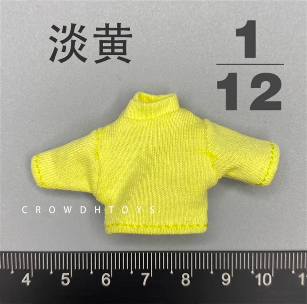 مقياس 1/12th تصميم الأزياء قصيرة الأكمام سترة قمم متعدد الألوان الخيار اللعب نموذج ل 6 "الروح دمية عمل جمع DIY بها بنفسك