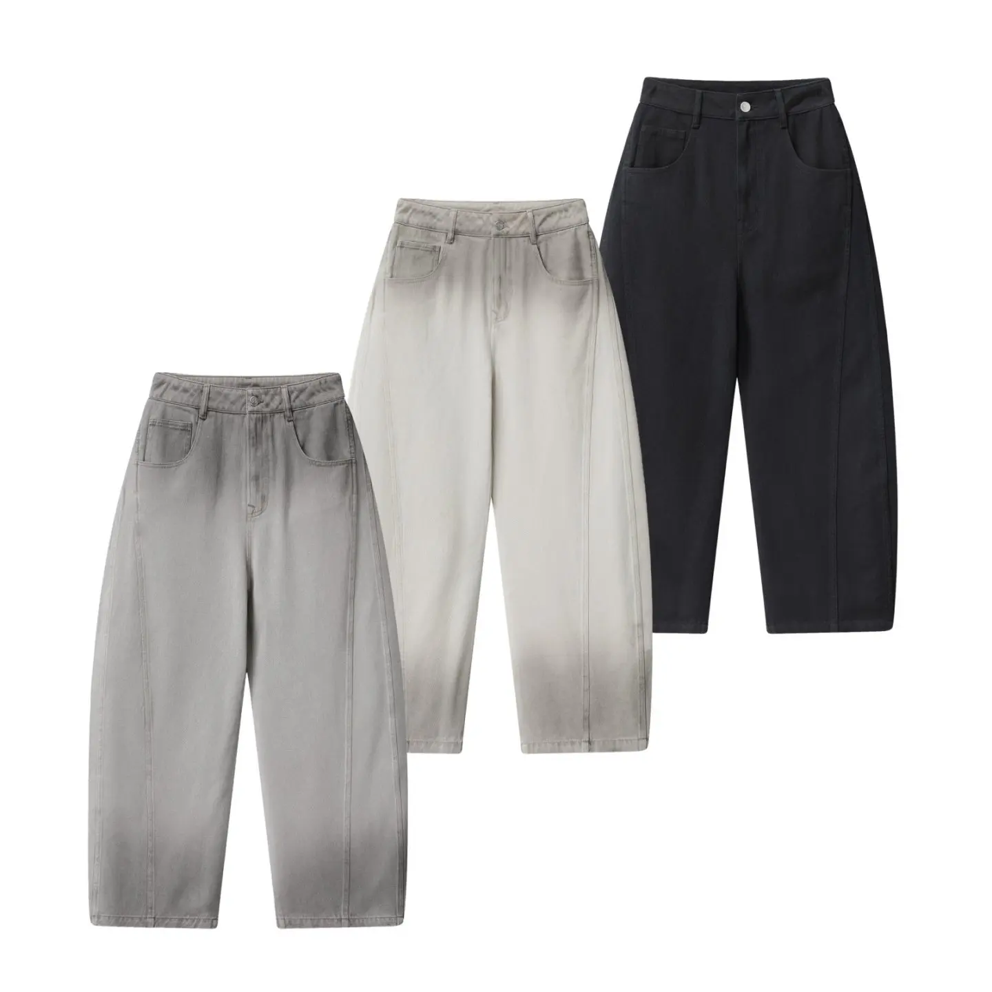 

Мужские повседневные широкие джинсы American Style, осенние, из плотного хлопка, свободного кроя, модные джинсовые брюки-бананы