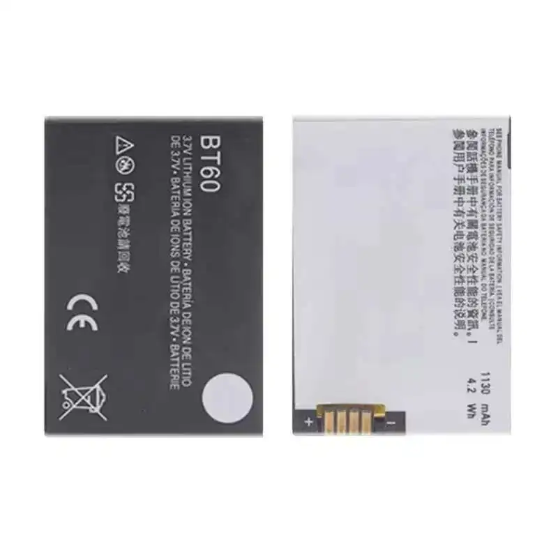 

Аккумулятор BT60 для Motorola C168 W218 W208 W210 A1210 A3000 BT60 ME511 ME502 Q8 V360 V361i V980 C975 E1000 A732 C168