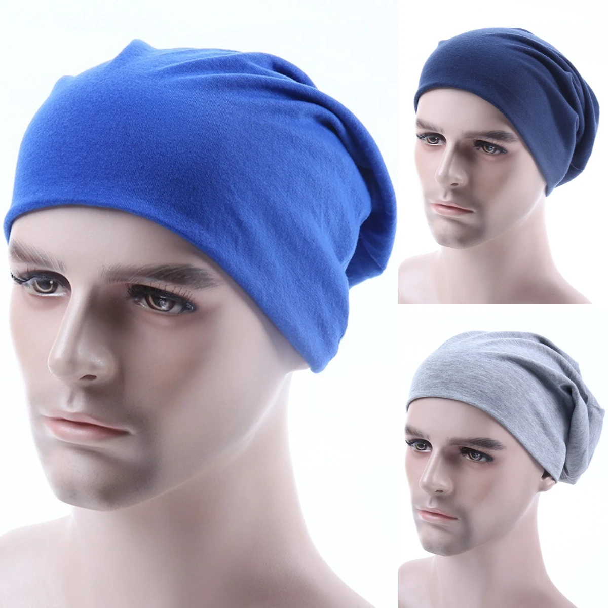 

Thin Breathable Knitted Solid Beanie Hat Men Women Outdoor Plain Baggy Beanies Autumn Winter Skullies Casual Skull Cap Chemo Cap