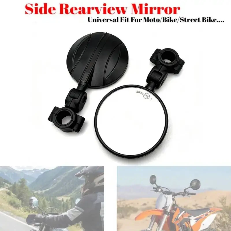 

Universal 22mm Bike Handlebar Mirrors Motorcycle Rear View Mirror Handle Bar E-Bike Back Sight Rearview Motorcycle Mirror