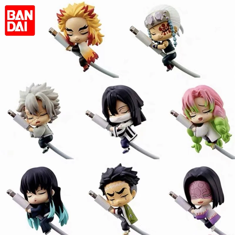 Demon Slayer Kawaii Phone Data Cable Protective Sleeve Anime Figure Kisatsutai USB Cable Bites Ipad Charging Cable Toy Kid Gifts