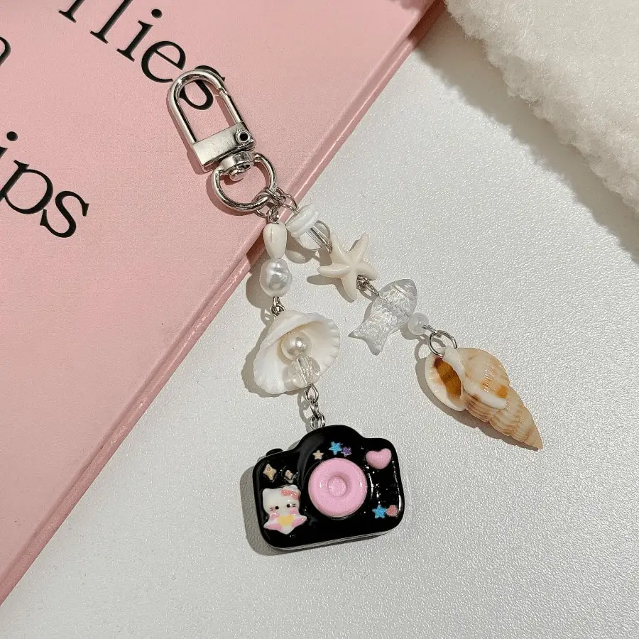 

Cute Girl Ocean Jewelry Pendant Natural Shell Keychain Bag Hanging Ins Wind Starfish Pendant Mobile Phone Chain