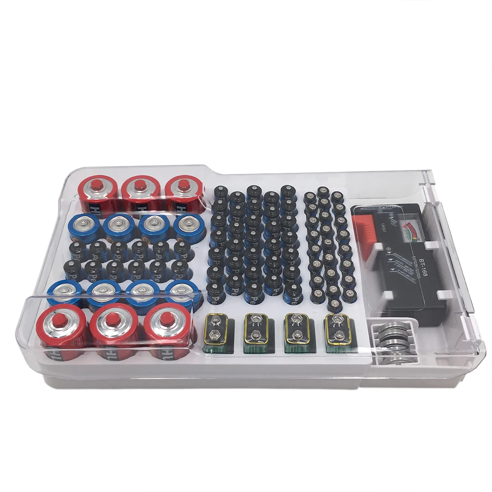 

1PC High-Quality Tester Storage Box Sturdy Holder Organizer For Quick Voltage Measurement And Capacity Check