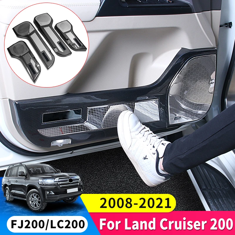 For Toyota Land Cruiser 200 Interior Modification Accessories LC200 Car Door to Prevent Scratches Protective Pad Speaker Cover