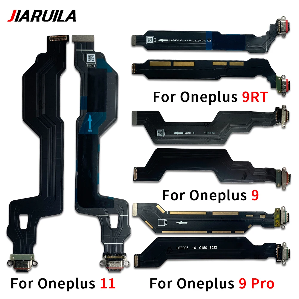 Puerto de carga USB tipo C para Oneplus 9 Pro 9R 9RT 10 10R 11, Conector de base, Cable flexible, piezas de montaje de repuesto