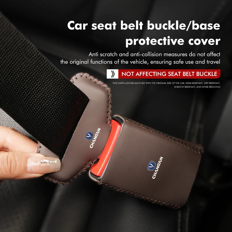 2pcs Car Seat Belt Buckle Clip Anti-collision Protector Cover For Changan CS35 CS55 CS15 CS85 CS95 CX70 CX20 EADO RAETON