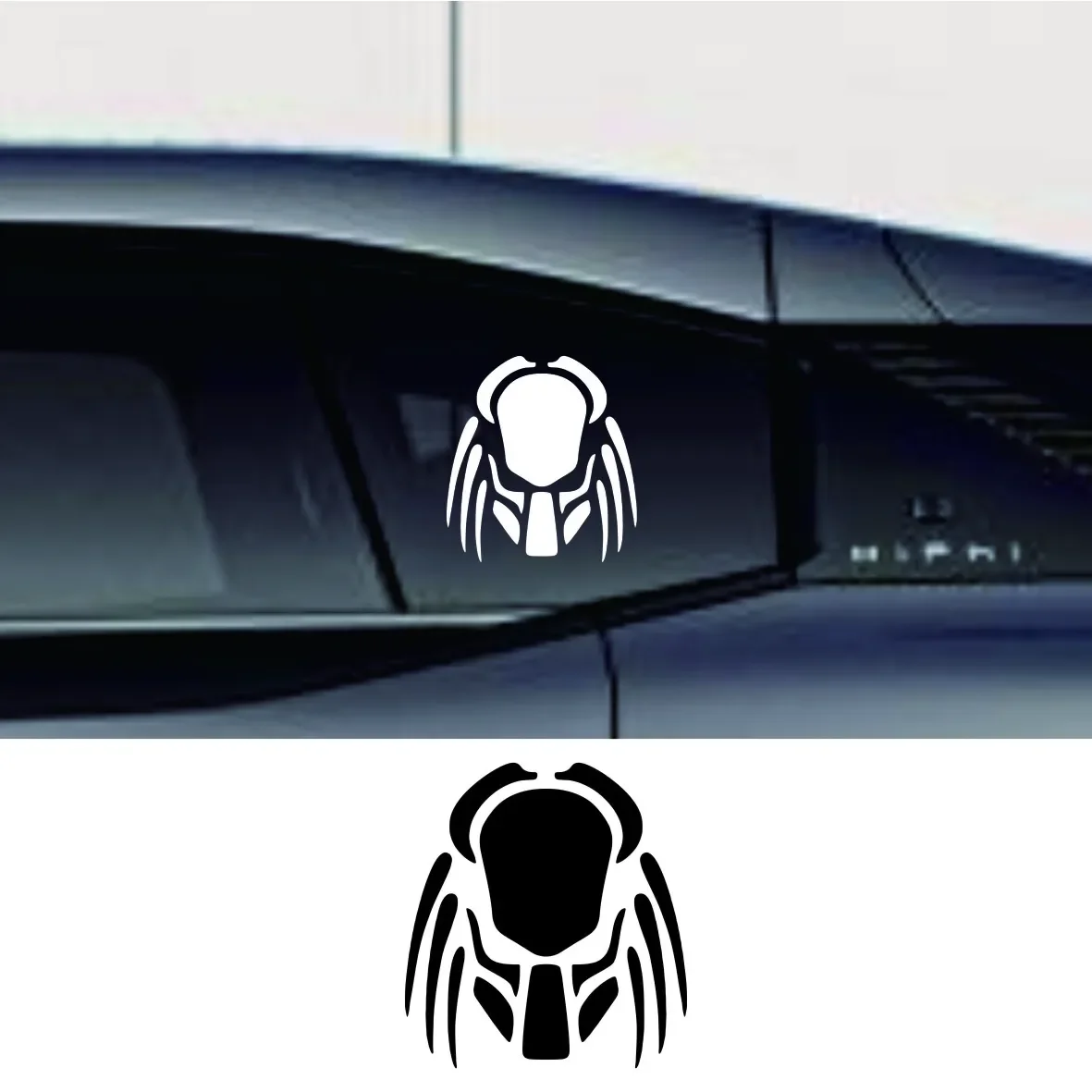 범퍼 후면 창 노트북에 방수 자동차 데칼 스티커, 재미있는 비닐 자동차 스티커, 프레데터, 크기 선택