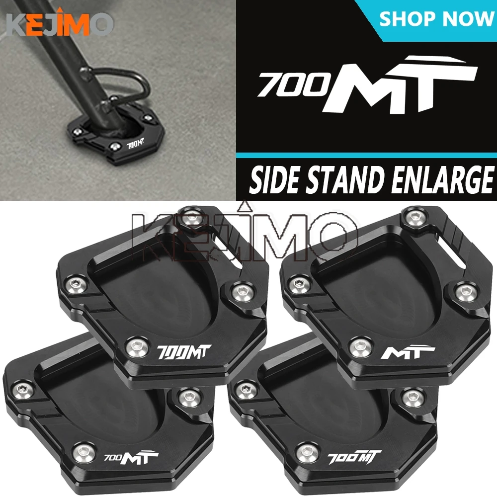 700MT Motorcycle Kickstand Enlarger Foot Support Pad FOR CFMOTO 700Mt MT700 700 MT ADV 2024 2025 2026 Side Stand Extension Plate