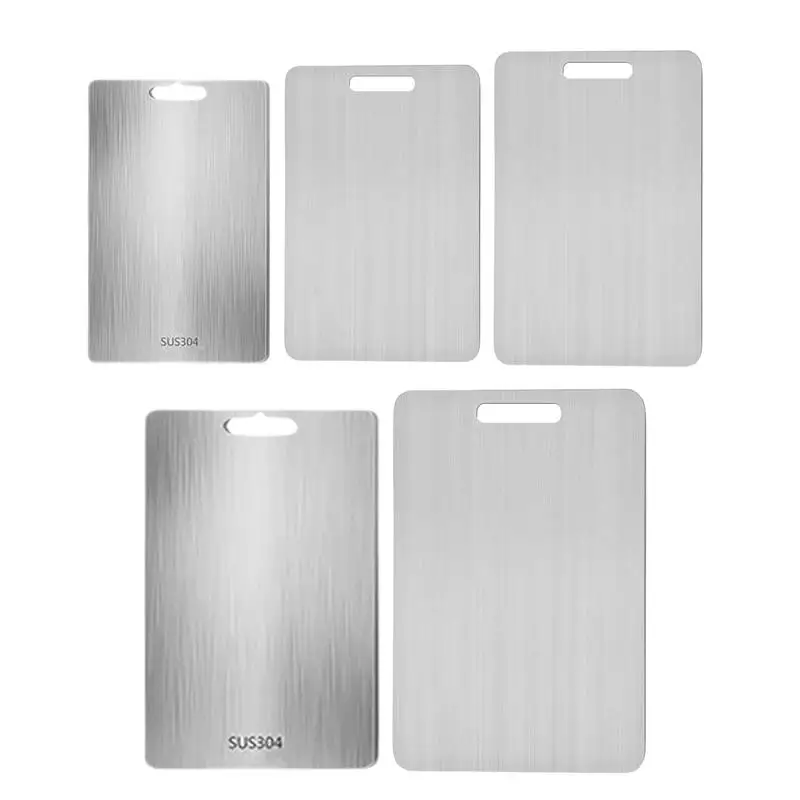 Titanium Cutting Board Portable Food Grade Double-Sided Kitchen Chopping Board for Home Kitchen Cooking Outdoor Camping Hiking