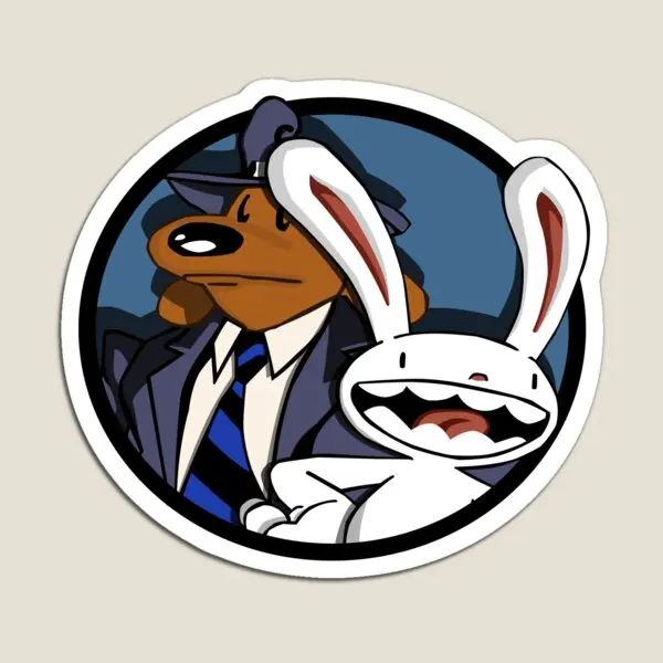 

Магнитный холодильник Sam And Max для дома, забавные Стикеры, держатель, декор для детей, детская игрушка, Красочный Магнит