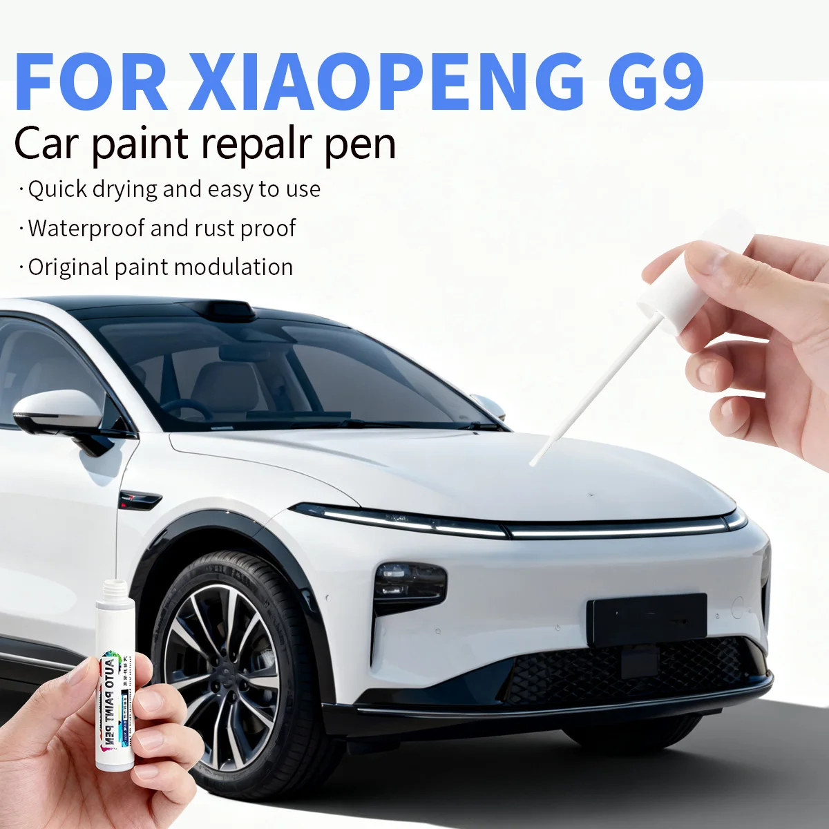 

Ручка для ремонта краски, средство для удаления царапин, автоаксессуары «сделай сам», для Xiaopeng G9 2022-2025, черный, белый, зеленый, синий, серебристый, серый