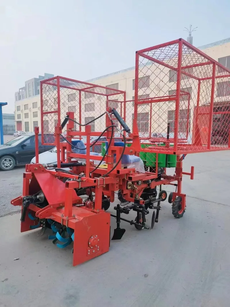 Hot Sale-Tractor Mounted 2rows Pineapple Transplanter Ground Punching Seeder with Film Row Sowing Core Motor Component
