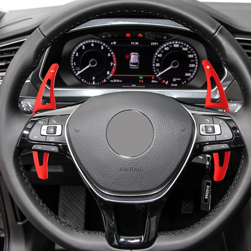 Alloy Shifter Paddle For VW Golf 8 MK8 R GTI R Line  Passat Atlas 2018-2020 Tiguan CC Car Steering Wheel Shift Paddle Extension - view 6