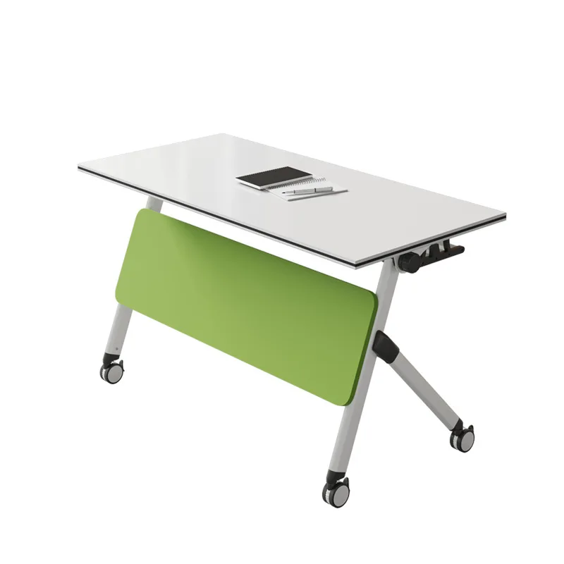 

Round multi-functional training conference table folding mobile long table smart classroom hexagonal splicing