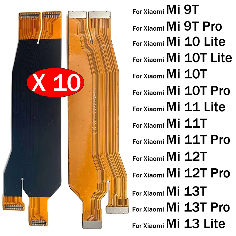 

10Pcs, Mainboard Display Flex For Xiaomi Mi 9T 10T 11T 12T 13T Pro Lite Main Board Motherboard Connector Flex Cable Replacement
