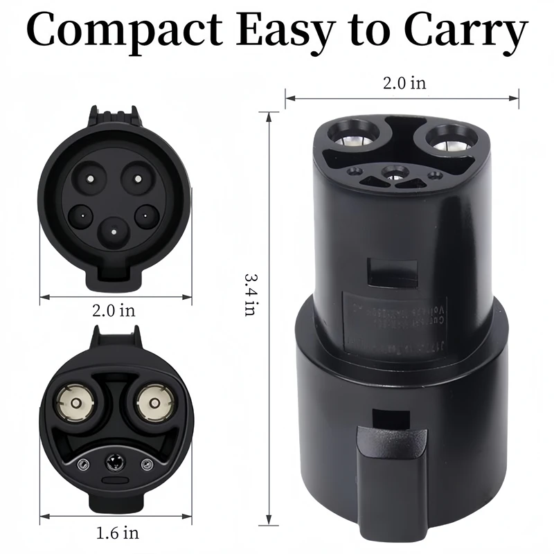 New EV Charger Adapter Type1 J1772 to Tesla Model X Y 3 S for Electric Vehicle Charging Gun Connector Conversion Teslas Socket