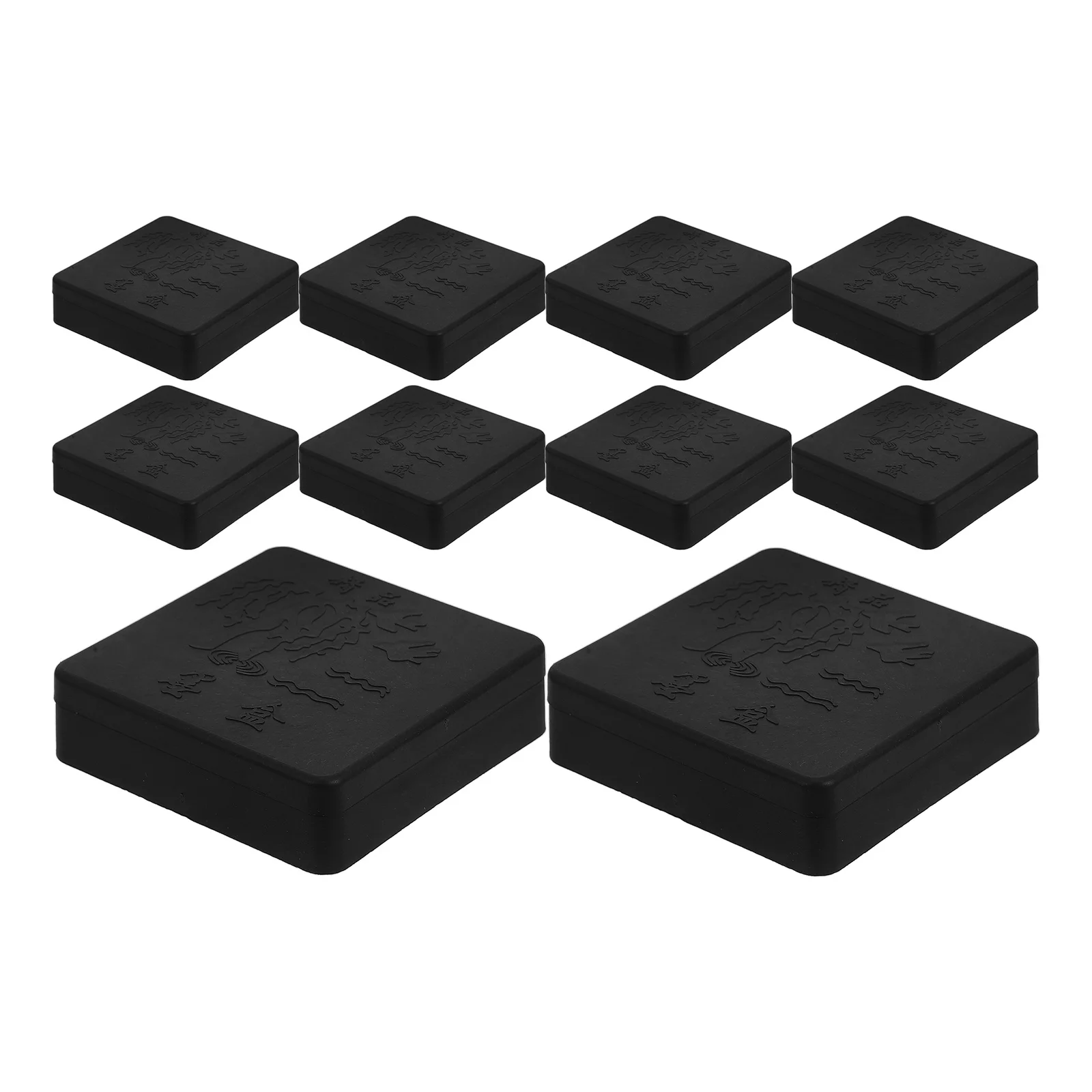 10 قطعة أداة الخط الصيني الحجري تصميم البلاستيك ممارسة غطاء صينية الحبر لسم سومي الحبر الياباني #4