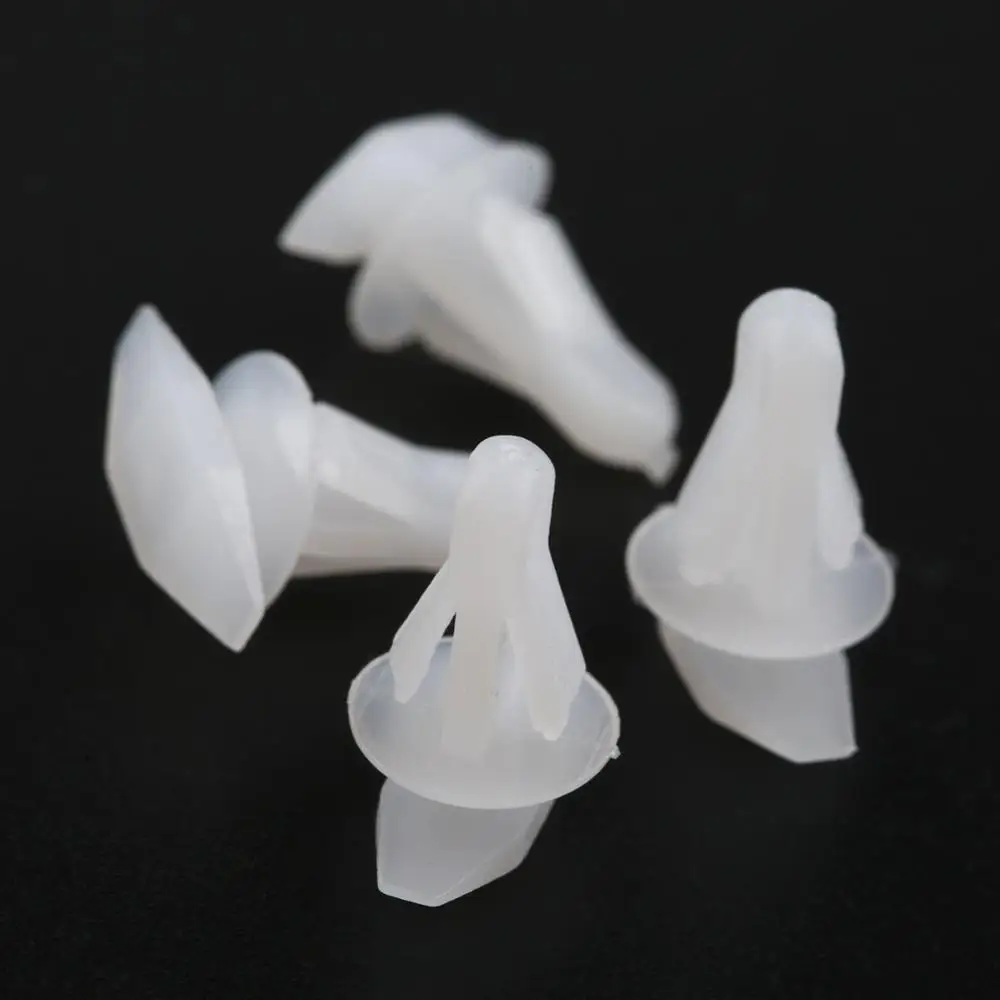 100Pcs White Rubber Weatherstrip Door And Boot Seal Clips 91530-SP1-003 Fits 6mm Hole For Honda Accord Civic CRV Acura 3.5RL