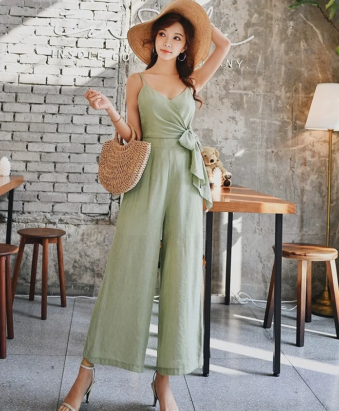 مريحة بارد واسعة الساق السراويل النسائية عالية الخصر حزام على Dring Gown Q77 الحلو Sle السراويل الطويلة نسيج البوليستر