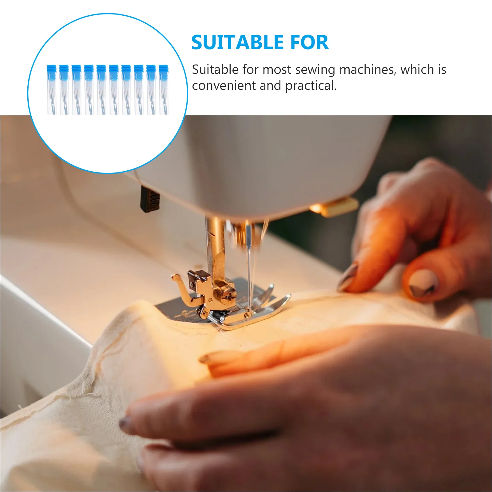 

30pcs Anti jump Sewing Machine Needles Heavy duty Durable Fabric Canvas Thick Material Storage ganization Household Accessories