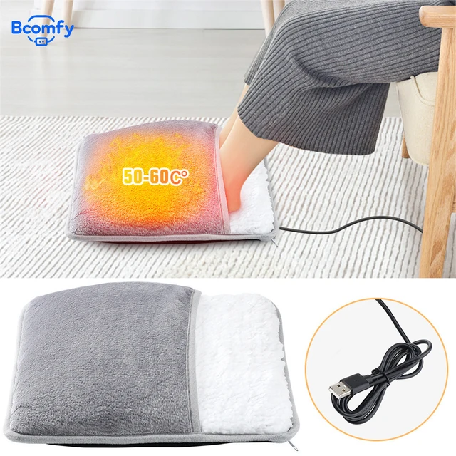 Elektryczna podgrzewacz do stóp na zimę, miękka flanelowa podkładka grzewcza do stóp, nadająca się do prania, podgrzewacz do stóp z stałą temperaturą, mata grzewcza do ogrzewania stóp.