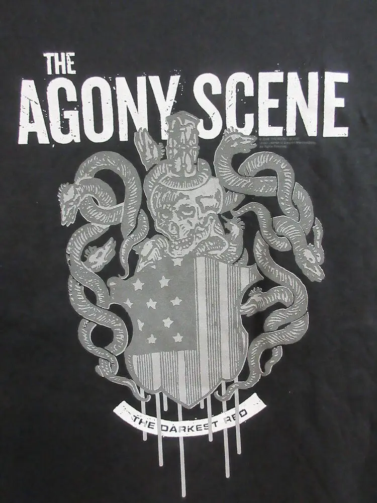 AGONY SCENE OFFICIAL MERCH DARKEST RED BAND CONCERT MUSIC T-SHIRT EXTRA LARGE