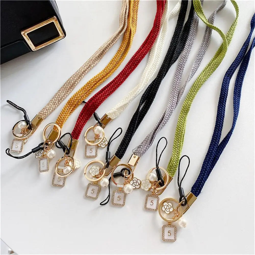 Special for Mobile Phone Mobile Phone Lanyard Long Straps Phone Strap Weave Strap Hand-woven Bus Card Holder Neck Lanyard