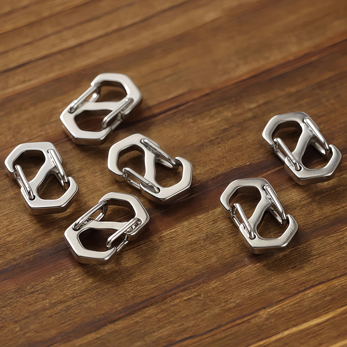3-5 Stück Edelstahl-S-Karabinerhaken mit Federverschluss für Halsketten, Armbänder und DIY-Schmuckherstellung. – Detail 7