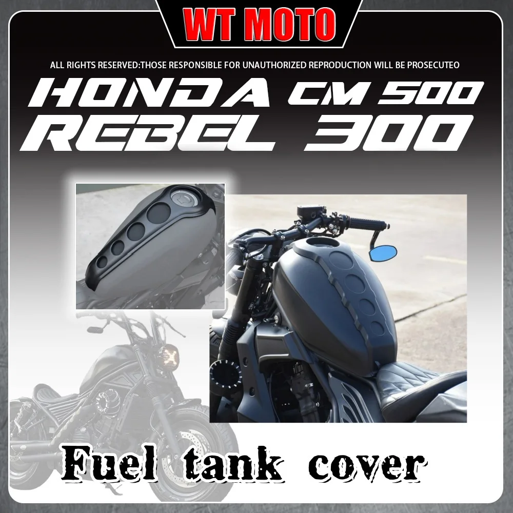 

For HONDA Rebel 300 500 CMX300 5002017-2023 fuel tank cap fuel tank half package protective shell decorative cover