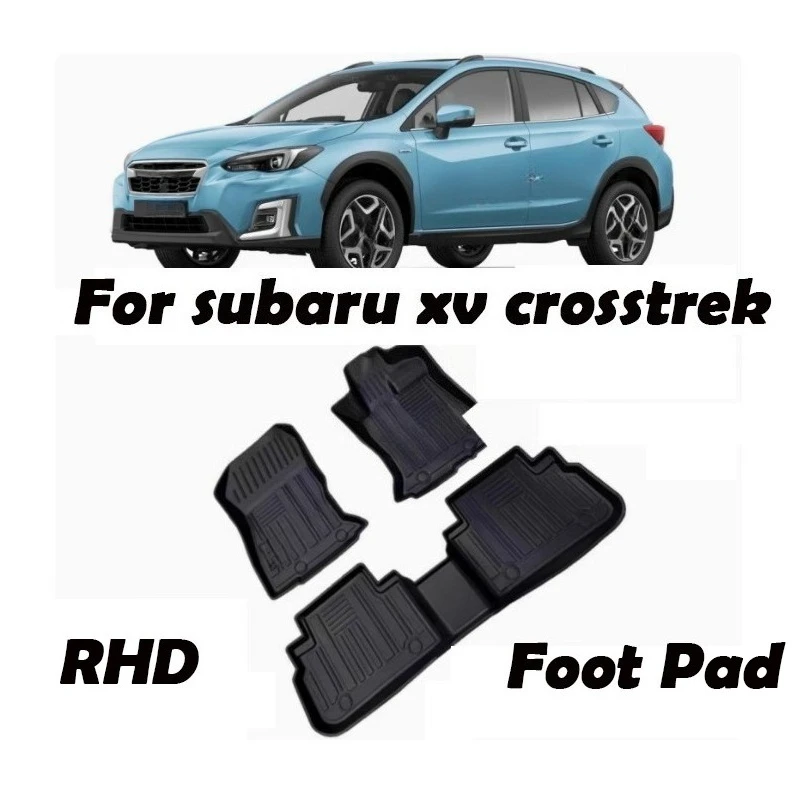 

For Subaru Xv Crosstrek 2011-2022 RHD TPE Foot Pad Effective Protection Waterproof Car Accessories