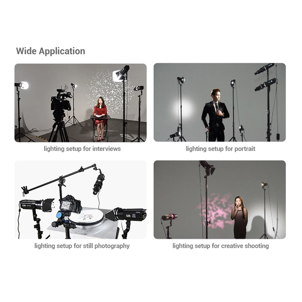 Godox S30 S60 S60Bi Focusing LED Light Accessories Projection Lens SA-P GOBO Set SA-09 SA-10 Color Gels Kit SA-11 Softbox SA-30