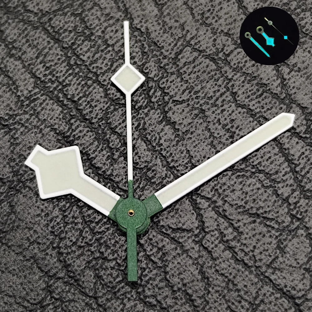 Silver White Blue Green Luminous Watch Hands Fit M8215 Automatic Movement Super Bright Lume Pointers Watch Mod Replacement Repai
