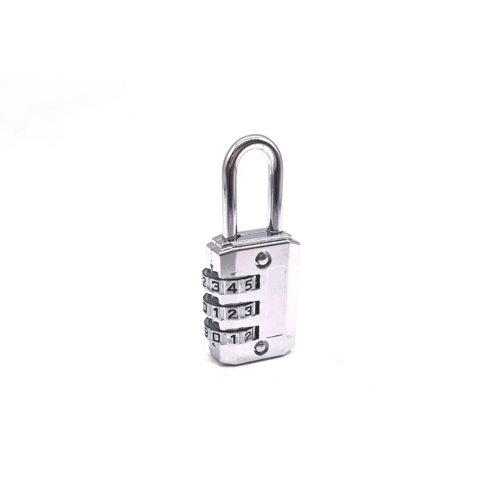 Mini Alloy Padlock 3/4 Digit Dial Combination Password Code Number Lock Safety Travel Security Lock for Luggage Suitcase Drawer