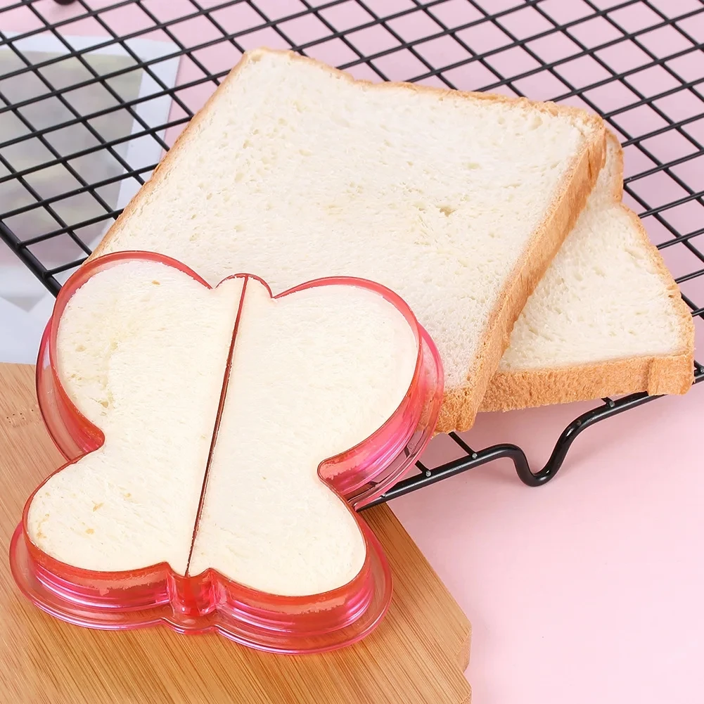 2024 Sandwich Cutters Mould Food Toast Bread Mold Cute Baking Children Set Lunch Cutter Interesting Kitchen Accessories For Kids