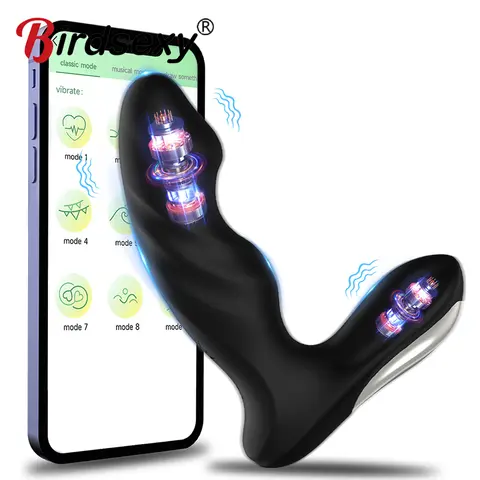 APP Kontrolü Seks Oyuncakları Anal Vibratörler Prostat Masajı Butt Plug Prostat Stimülatörü Anüs Erkek Masturbator Fiş Seks Oyuncakları Erkekler Için