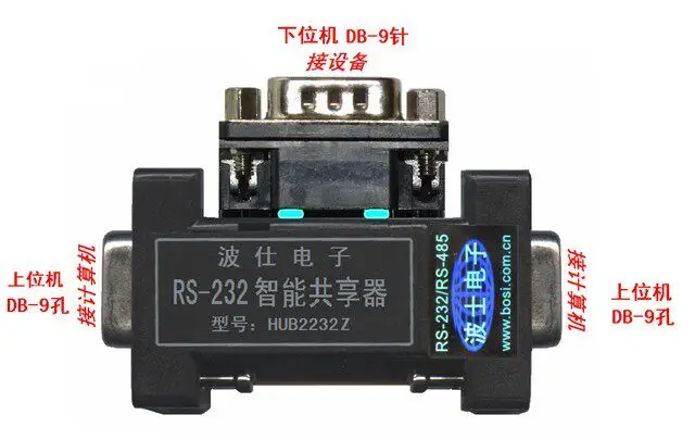 HUB2232Z RS232 sharing expander 2-way 232 to 1-way 232 electronic, card