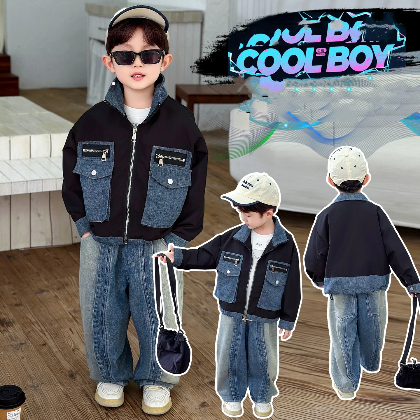 

Kids Active Protection Jacket Baby Boys Spring Autumn Fishing Running Outdoor Coat Teen Boys Hiking Coat Child Jacket Ages 2-11Y